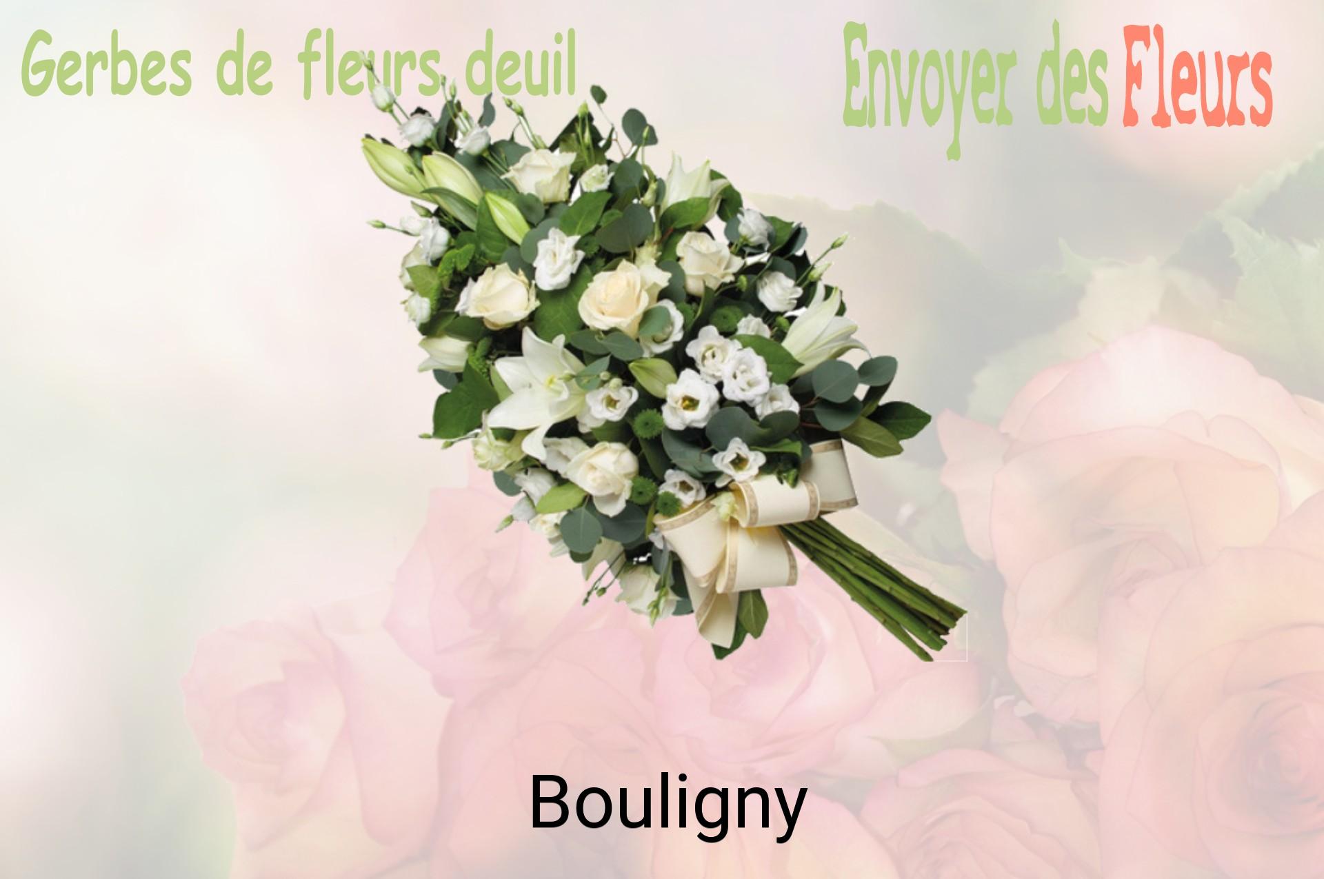 Gerbe de fleurs de deuil livrée à Bouligny